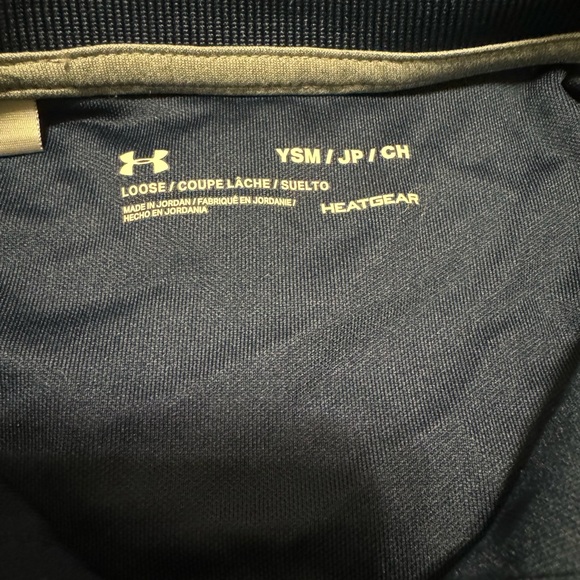 Under Armour boys polo size small navy blue - Picture 2 of 3